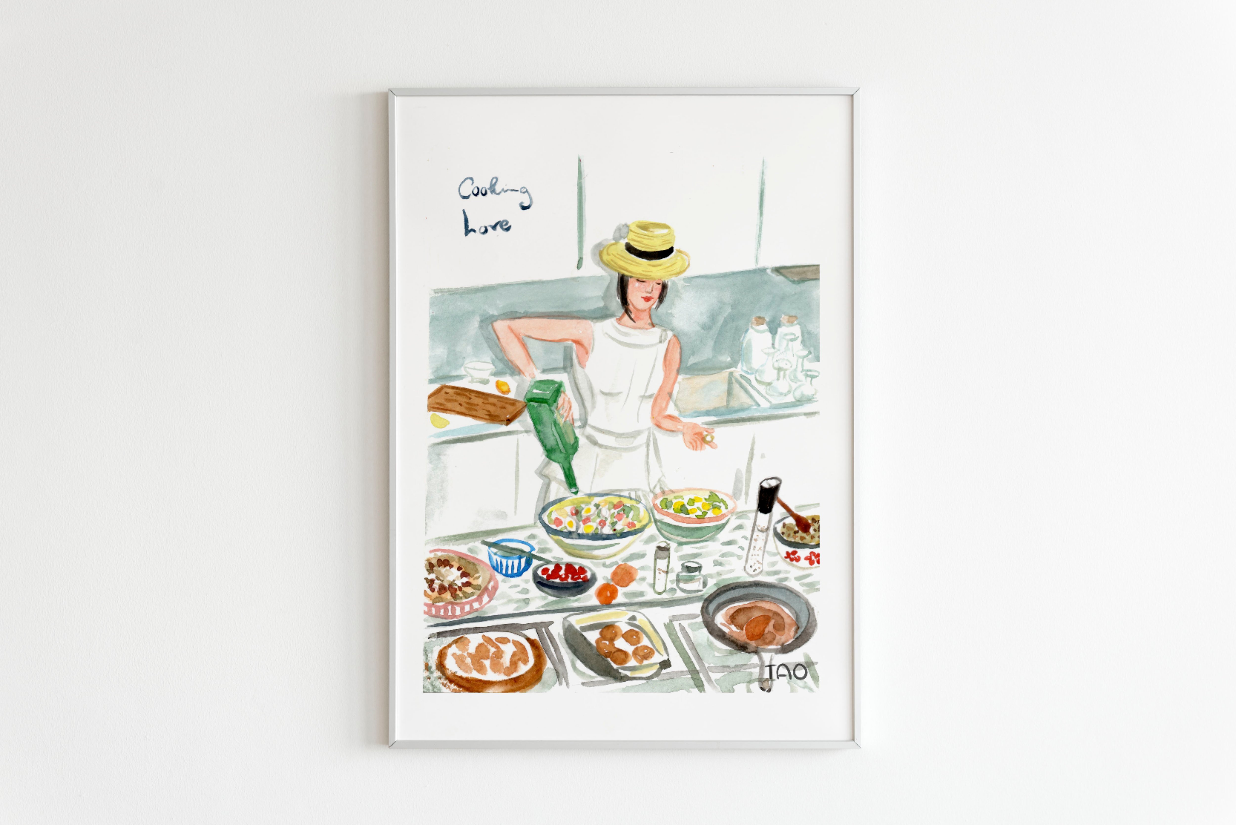 Tranh Tao Cooking Love A3