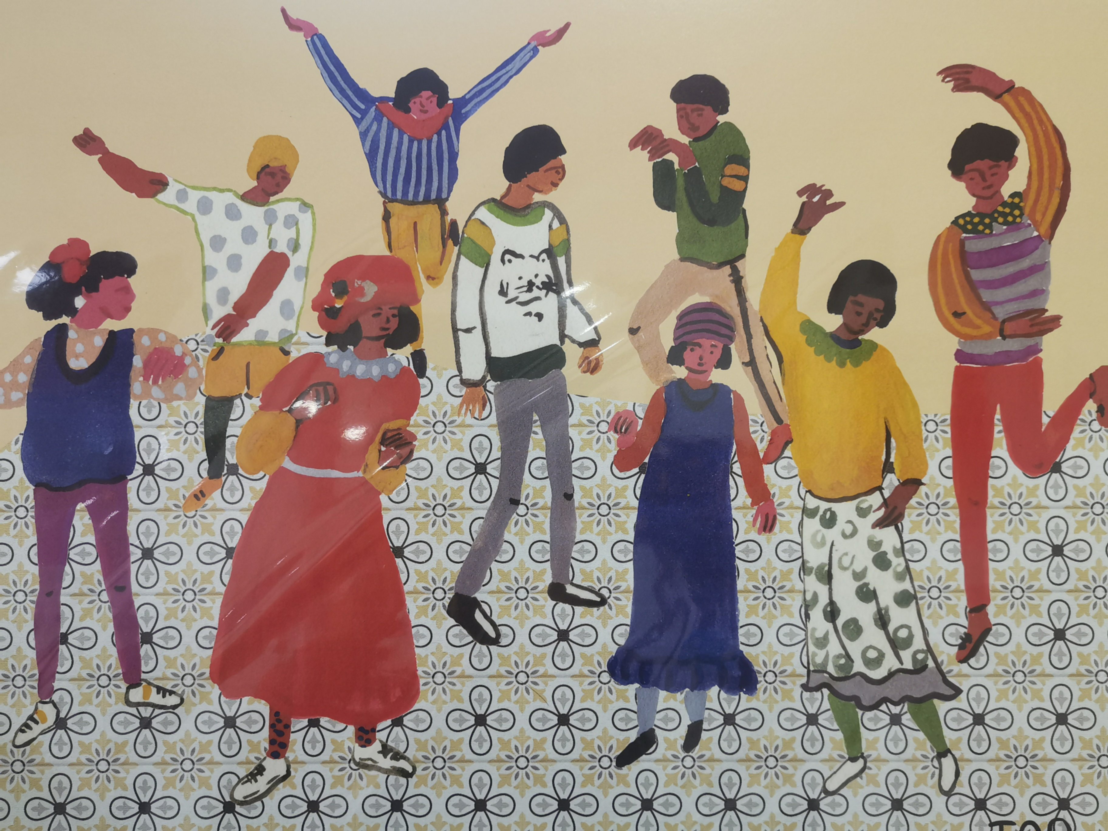 Tranh Tao A3 Dancing Kids