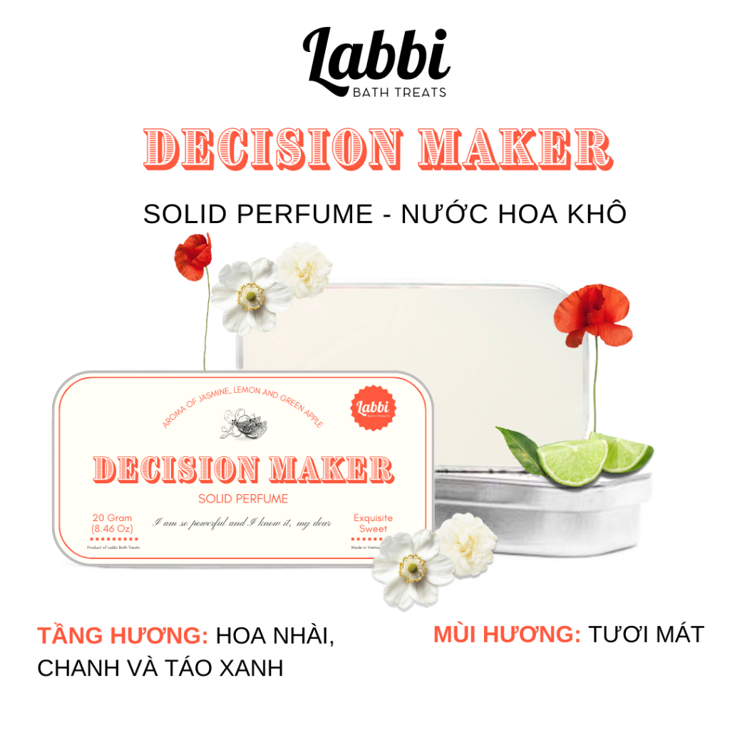 NƯỚC HOA KHÔ CHỮ NHẬT LABBI DECISION MAKER
