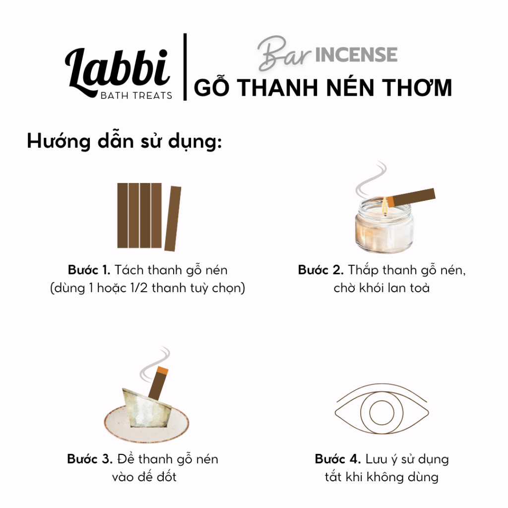 Gỗ thanh nén thơm ( Labbi ) MAMA'S GARDEN