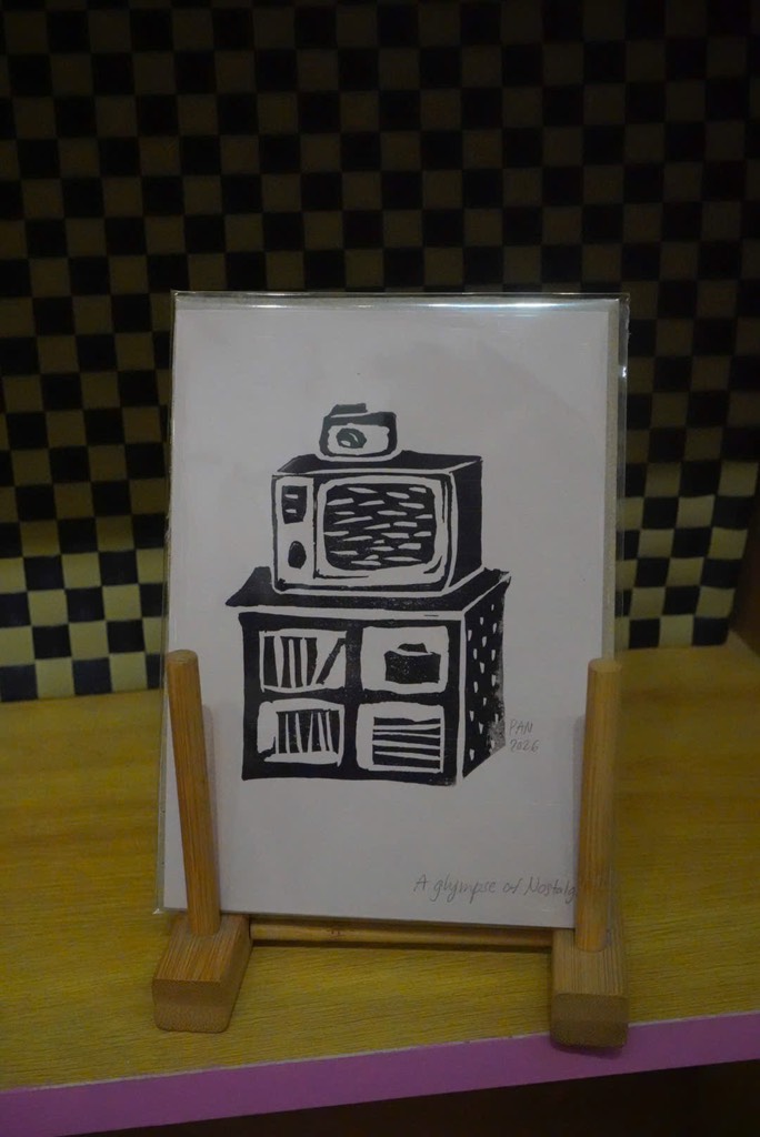 Tranh Pan Linocut Nostalgia a5