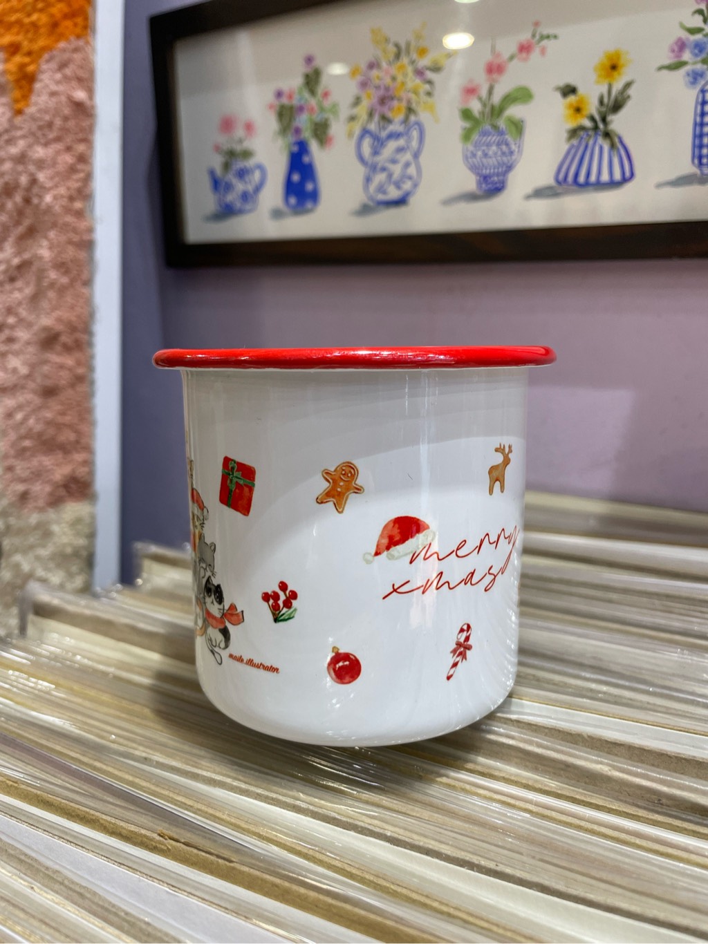 Cốc noel inox tráng men Mai Lê