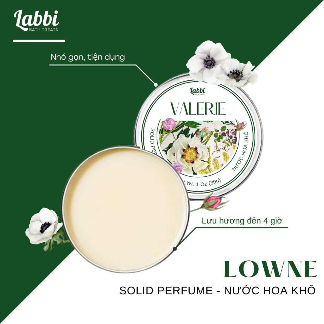 [SOLID PERFUME - NƯỚC HOA KHÔ] 30gr Labbi Valerie