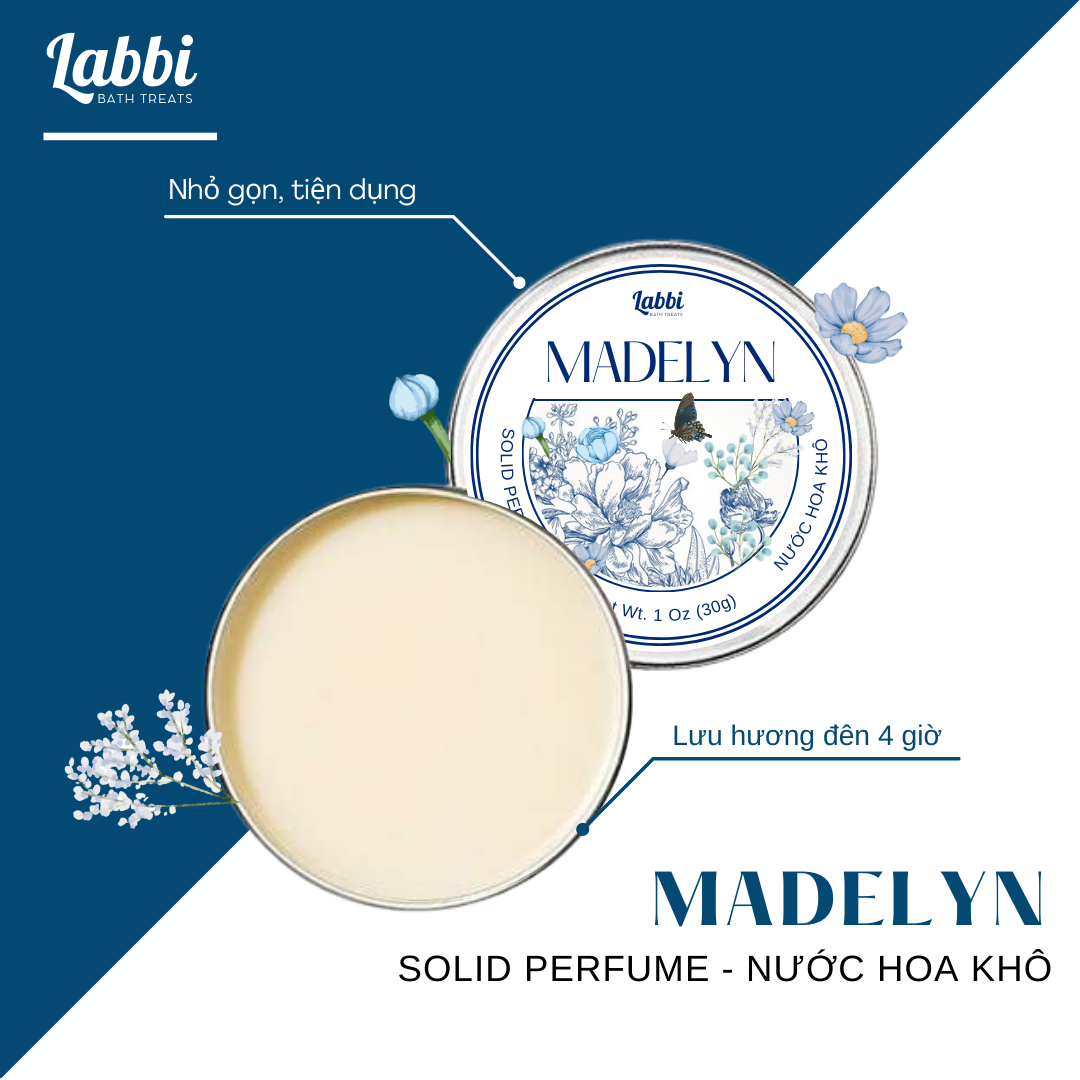 [SOLID PERFUME - NƯỚC HOA KHÔ] 30gr Labbi Madelyn