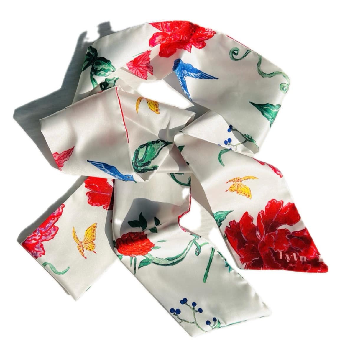 SILK SCARF LY VU TWILLY Symphony of Spring no.2 9x180