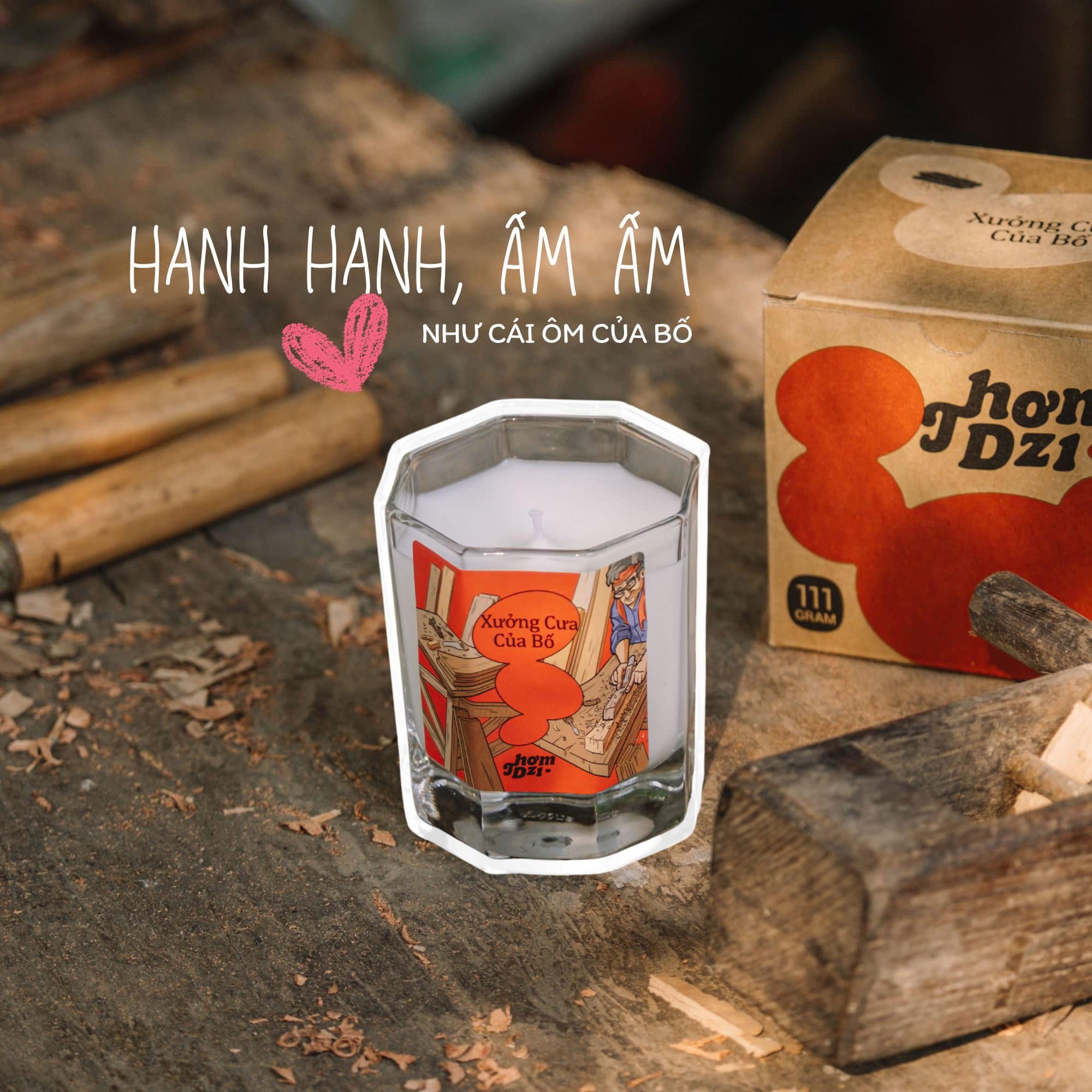 Nến Thơm Dzị 111gram xưởng cưa của bố