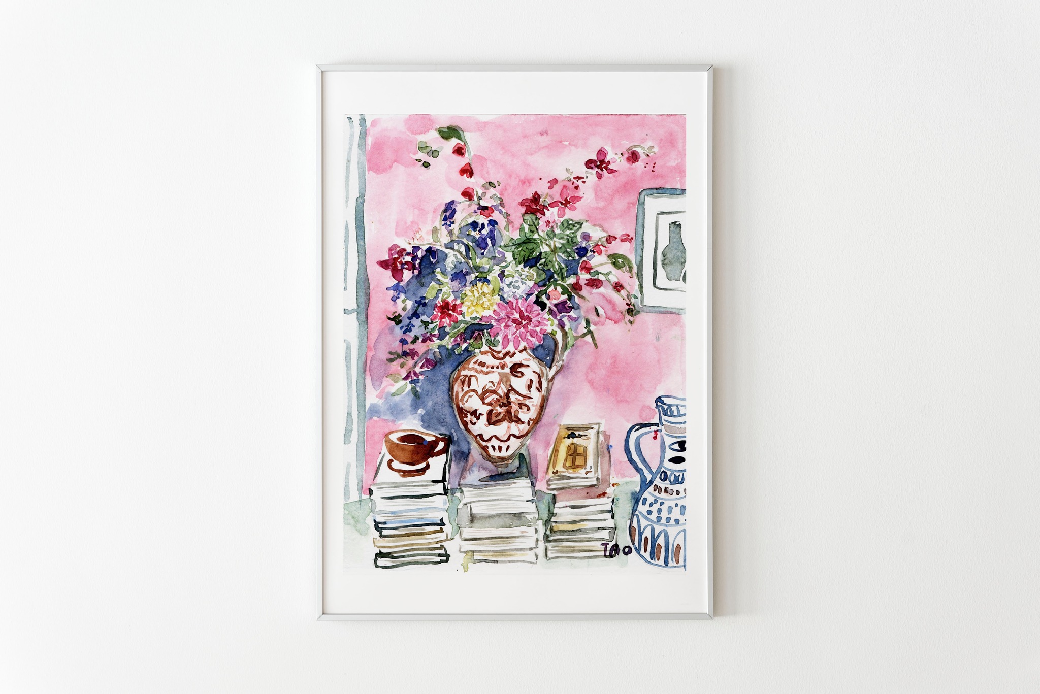 Tranh Tao A4 Still life in pink