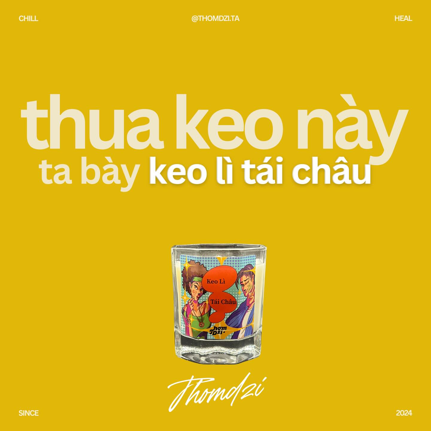 Nến Thơm Dzị 111gram keo lì tái châu