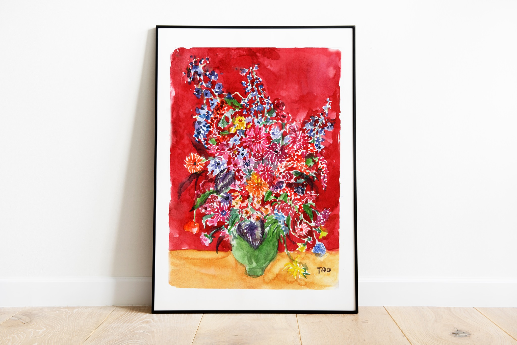 Tranh Tao A4 Blooming Red