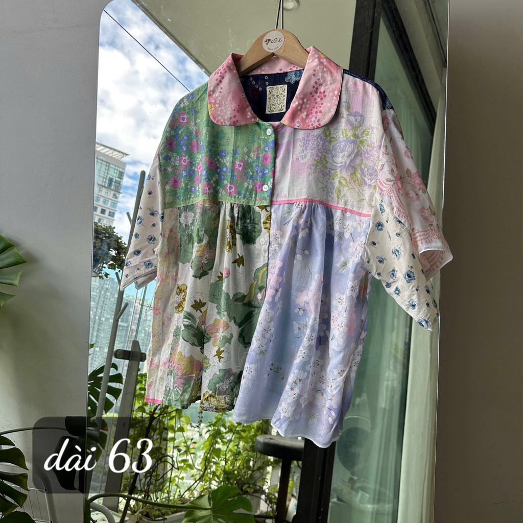 Áo cổ sen 690k T9/26 Chế Upcycled Clothing