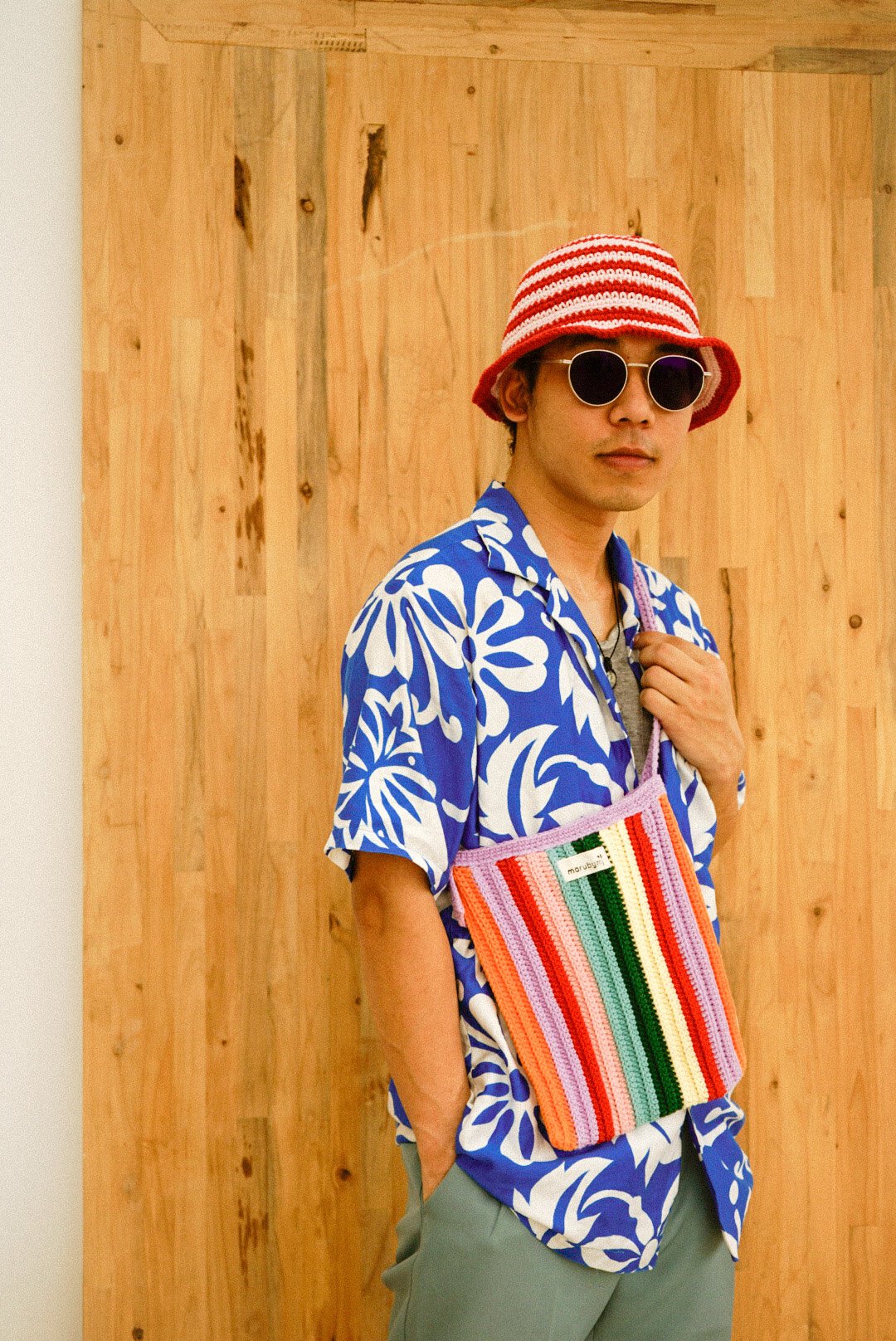 Stripe Bucket Hats Maru