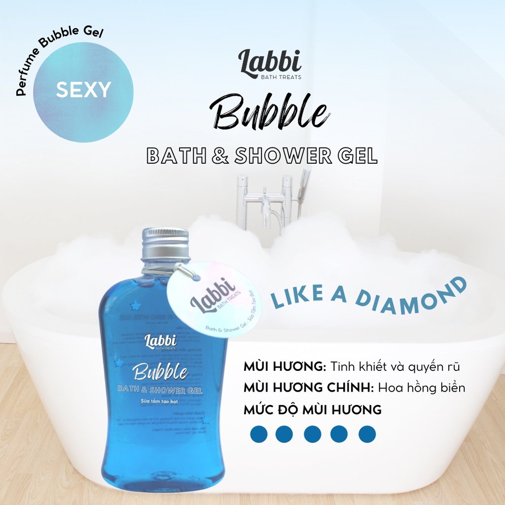 Gel Tắm Tạo Bọt 100ml Labbi Like A Demond