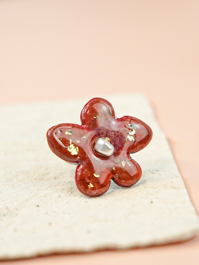 Nhẫn Lacquer Sơn Mài Ngọc Trai - Xà Cừ Líu Lô x Lê Tâm 1