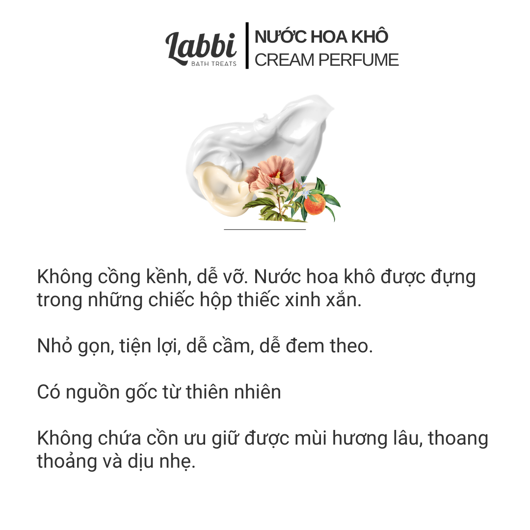 Nước hoa kem khô 30gr Labbi Old School Always Good