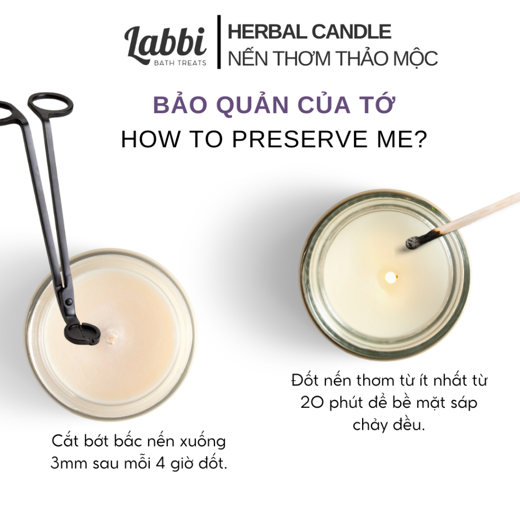 NẾN LABBI HERBAL MINT LAVENDER 200ML