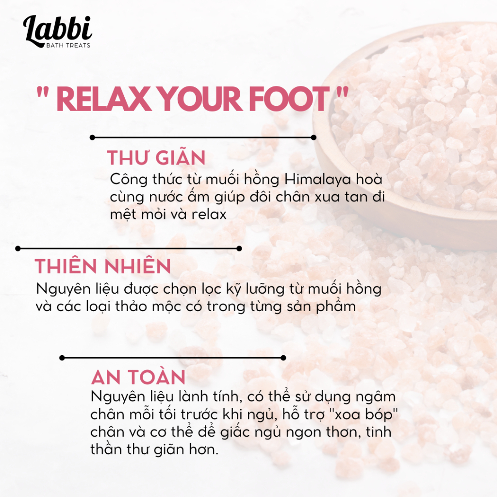 Muối hồng ngâm chân Labbi TRADITIONAL