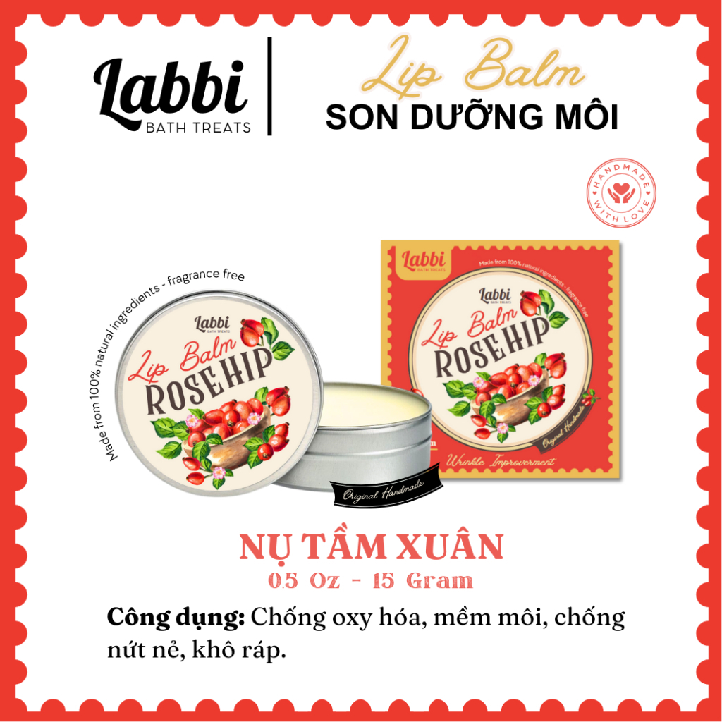 NỤ TẦM XUÂN LIPBALM LABBI 15G / 0,5 Oz