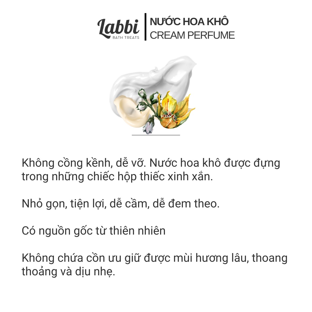 Nước hoa kem khô 30gr Labbi Me But Different Version
