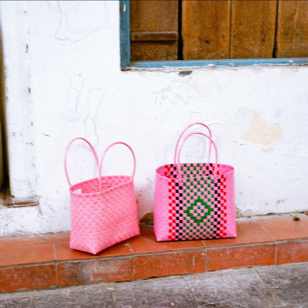 Eva Checkboard Shopper | Multicolor