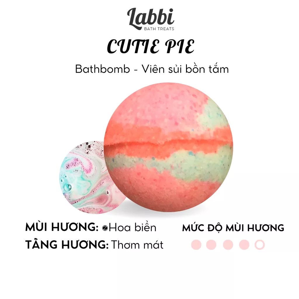 Viên sủi bồn tắm Cutie Pie 120gr Labbi