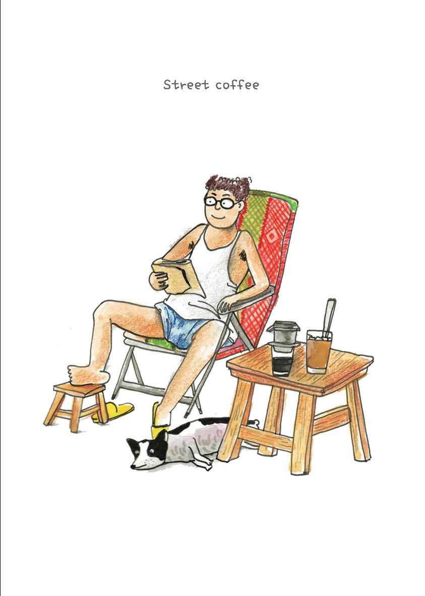Thiệp Haru Craft Street Coffee