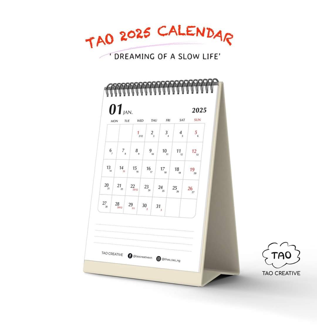 Lịch 2025 Tao