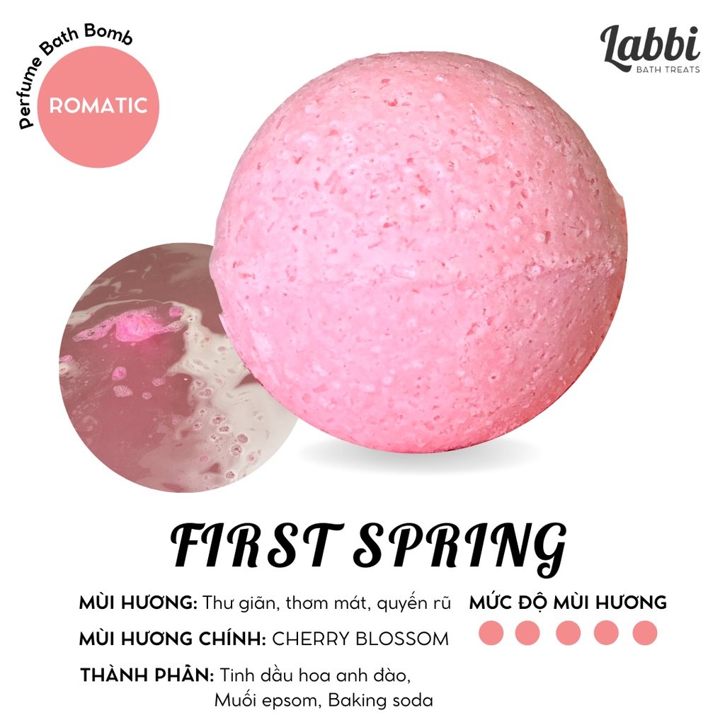 Viên sủi bồn tắm First Spring 120gr Labbi