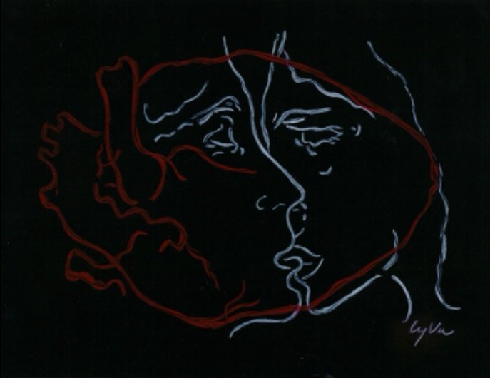 Tranh Ly Vũ The Kiss A4