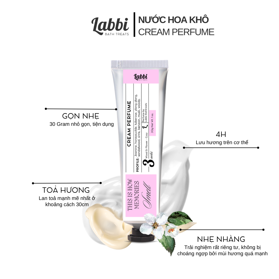 Nước hoa kem khô 30gr Labbi This Is How Memories Smell