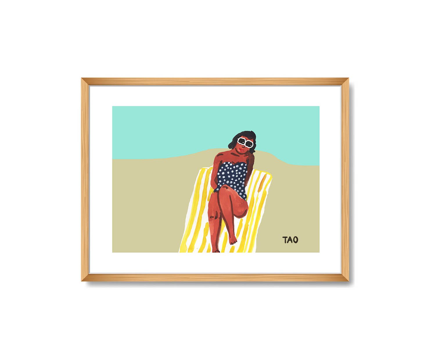 Tranh Tao Lady On The Beach