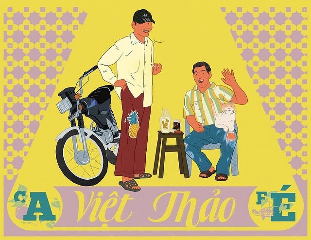 Thiệp Cà Phê Việt Thảo Lương Doo