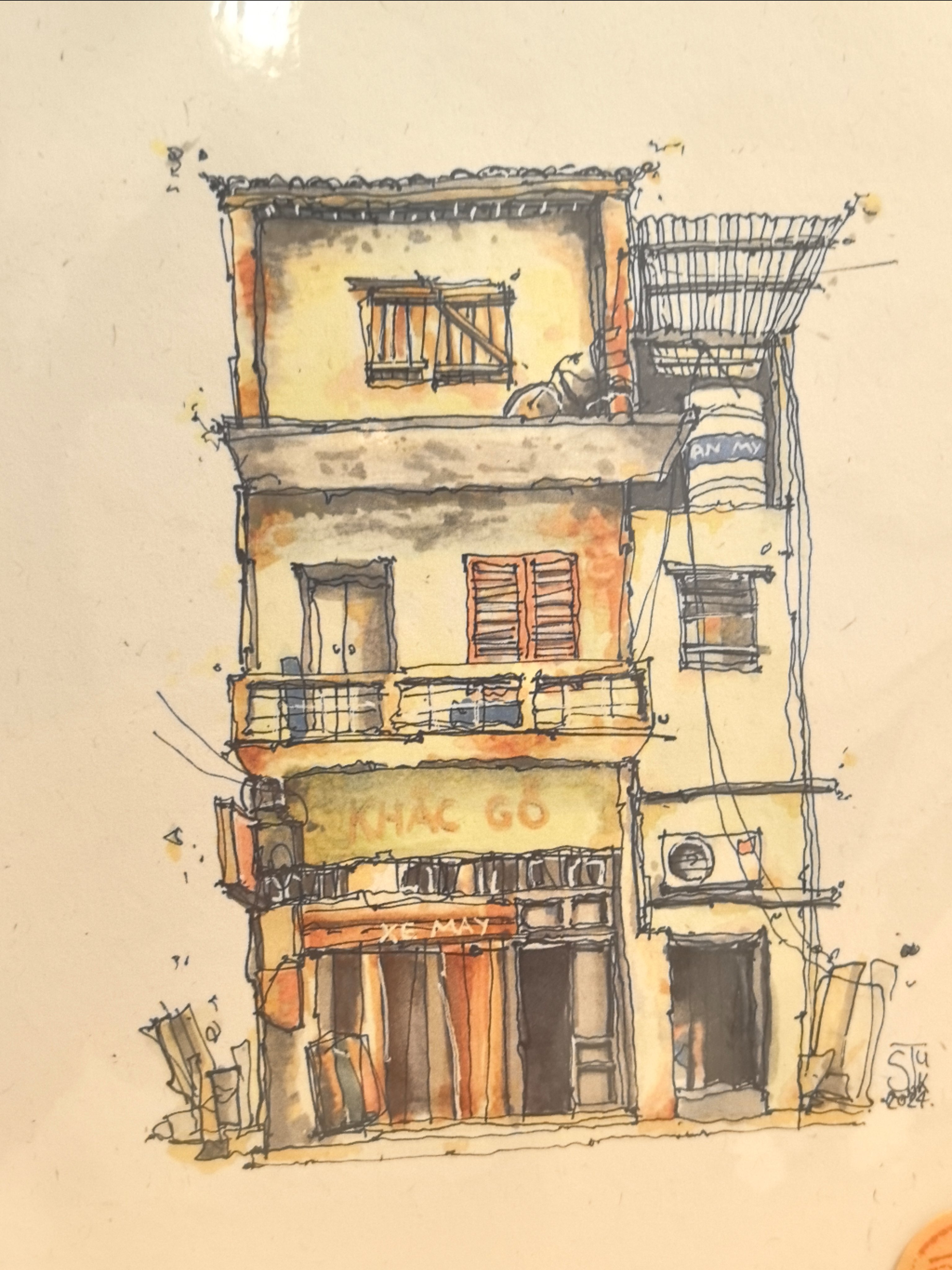Tranh A5 STU Hà Nội HN002