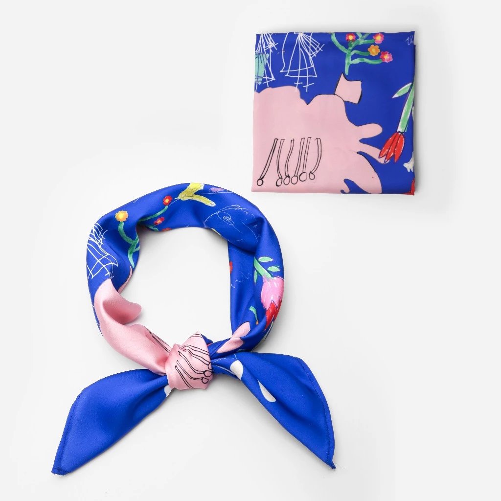 Khăn Bandana Scarf (Blue Ocean) Tò He
