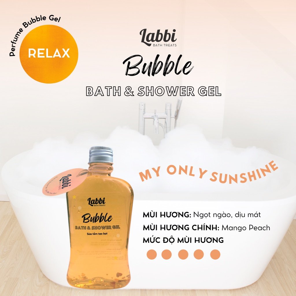 Gel Tắm Tạo Bọt 100ml Labbi My Only Sunshine