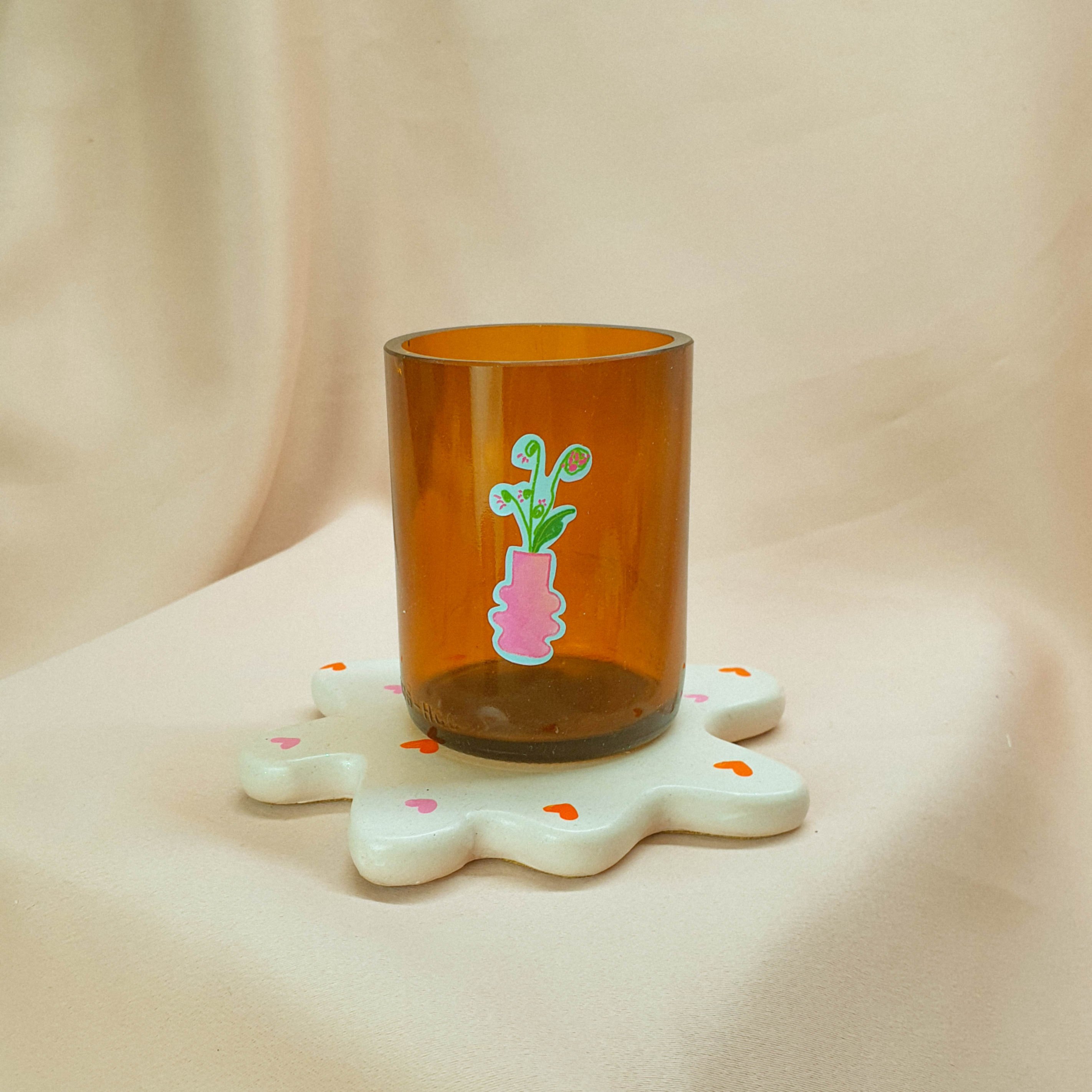 Cốc uống nước tái chế + sticker Líu Lô