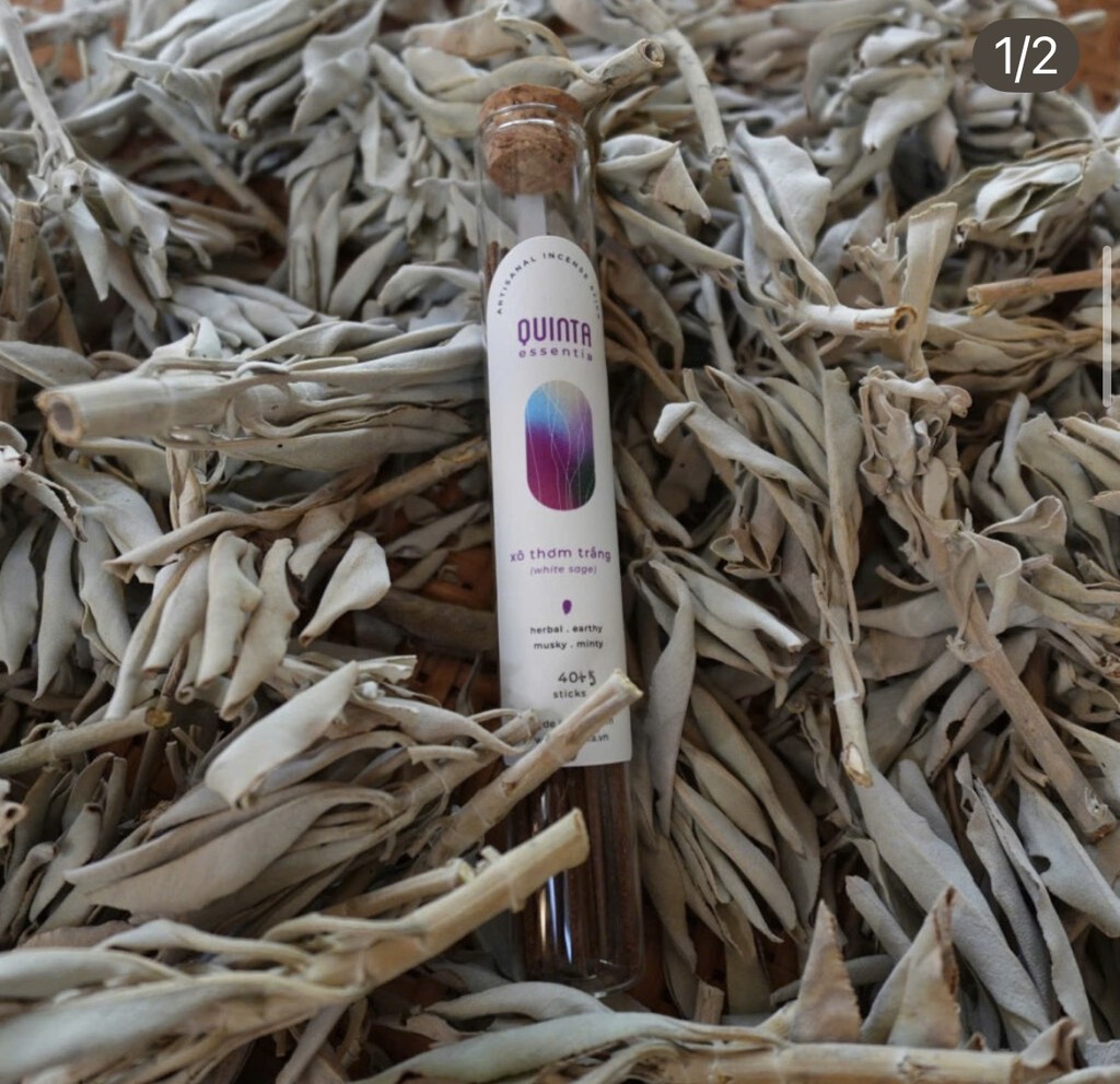 ( Lọ to 40 thanh ) Xô thơm trắng thanh nhang thơm Quinta