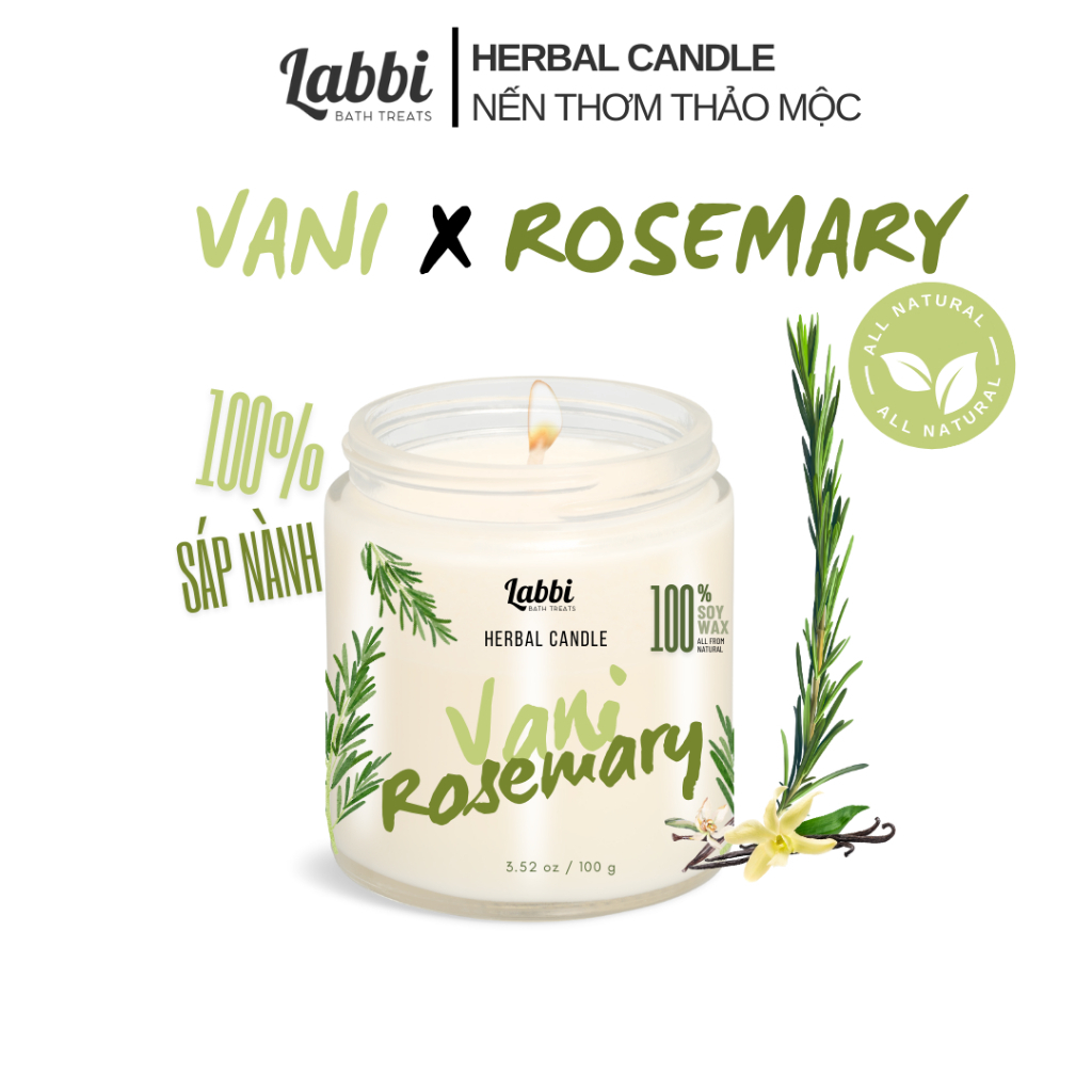 NẾN LABBI HERBAL VANI ROSEMARY 200ML