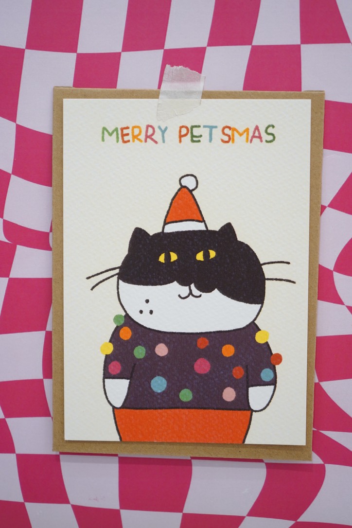 Thiệp Petmas White code Haru Craft