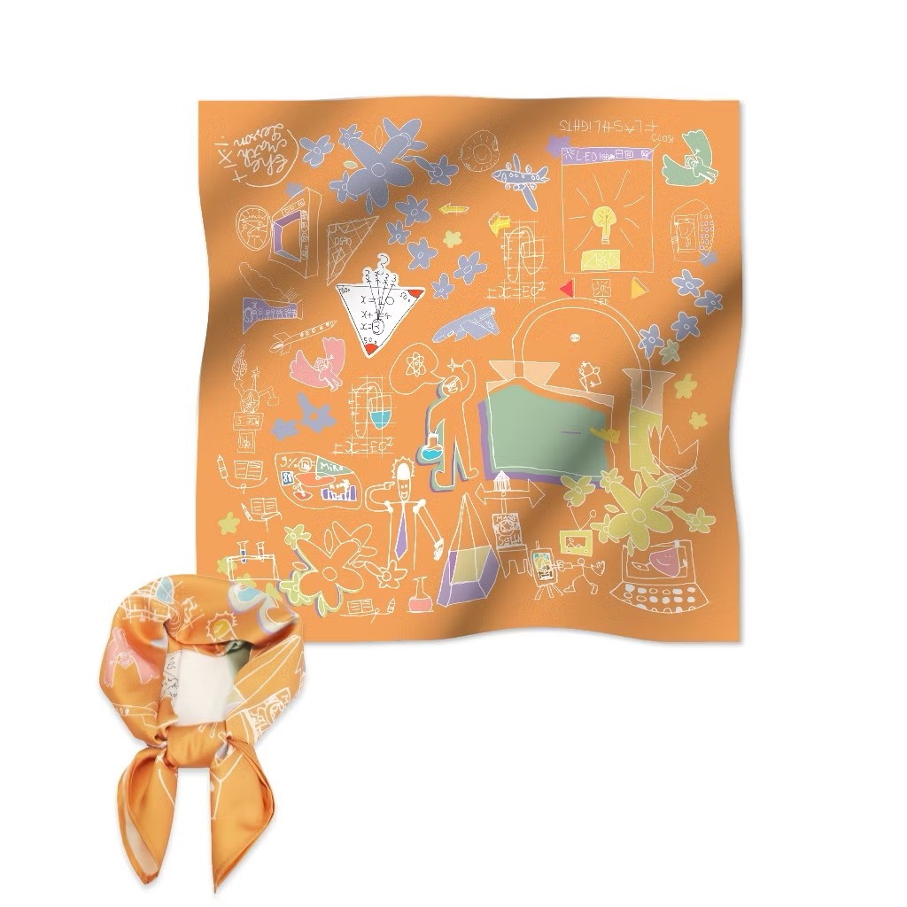 Khăn Tò He Bandana Scarf ( Tự Nhiên )