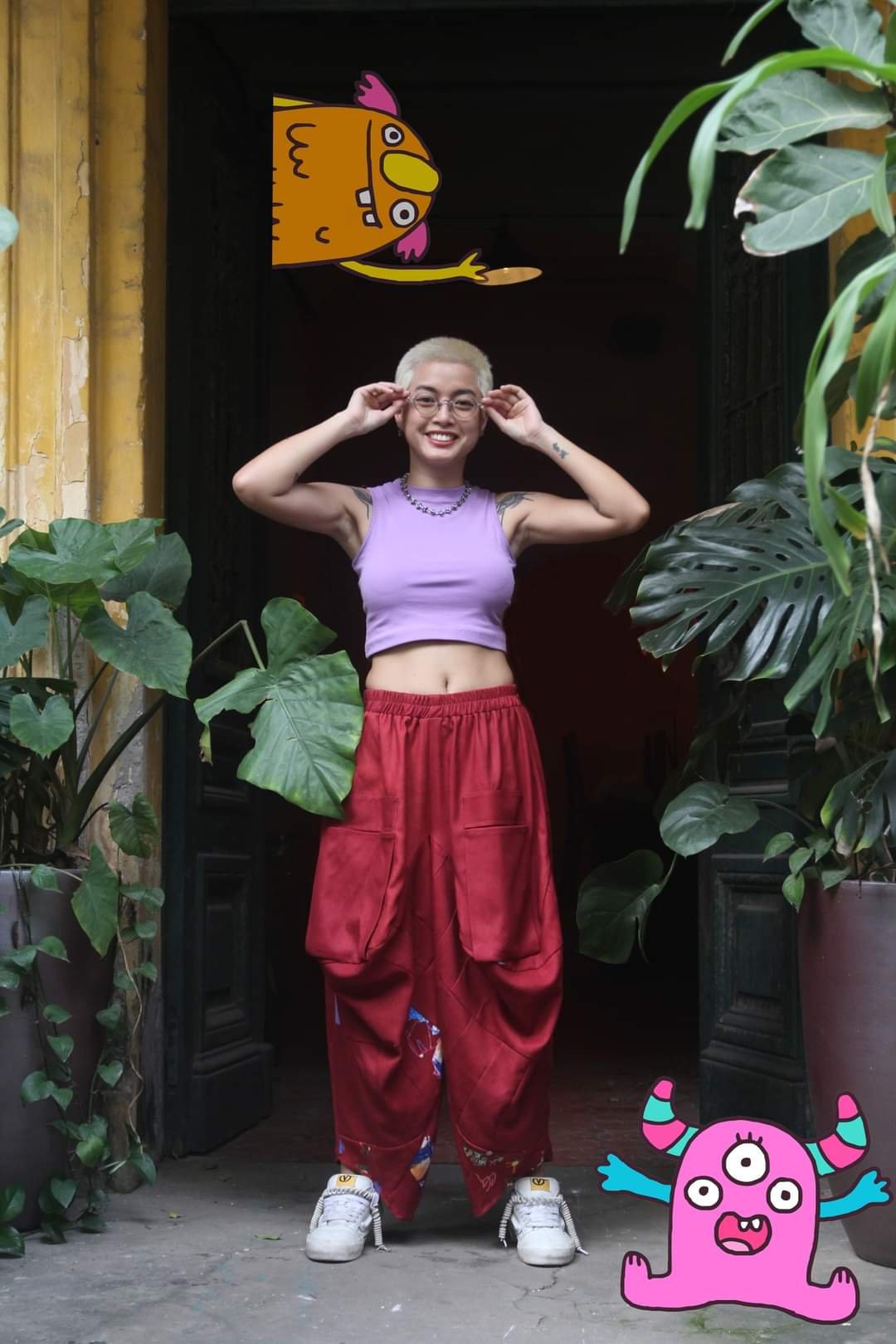Quần thụng nhí nhảnh 3 Chế Upcycled Clothing