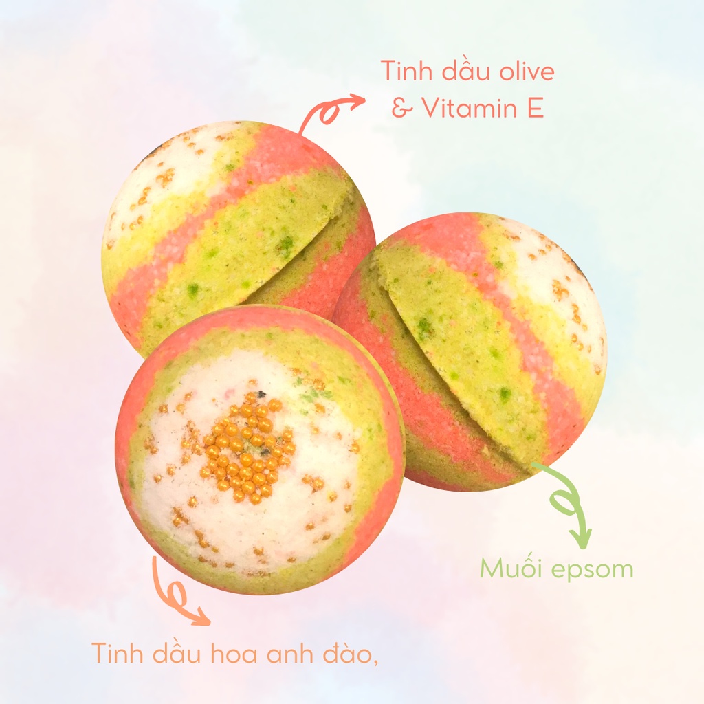 Viên sủi bồn tắm LA VIE EN ROSE 120gr Labbi