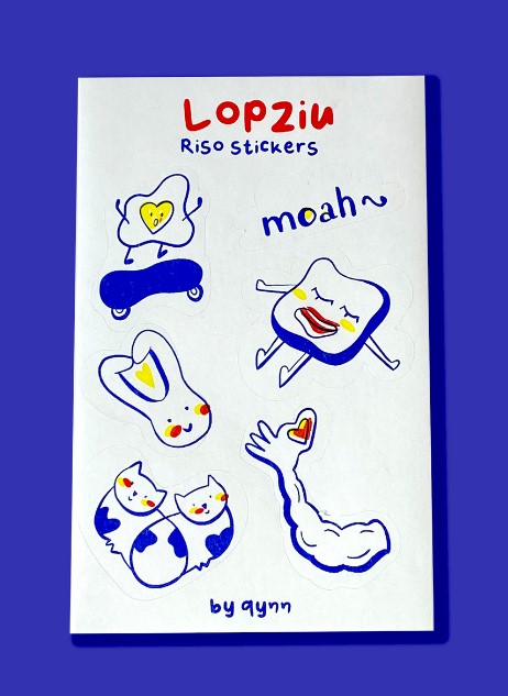Sticker Riso Lop Ziu Lộn Xộn