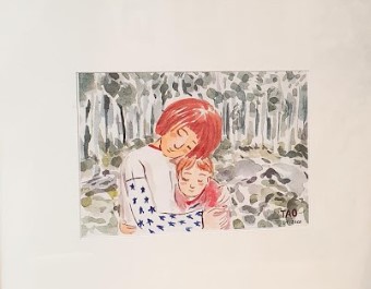 Tranh Tao A4 Sisters Love ( Hug )