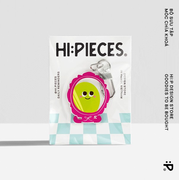Móc chìa khóa Hi:Piece GƯƠNG HỒNG YOU ARE COOL