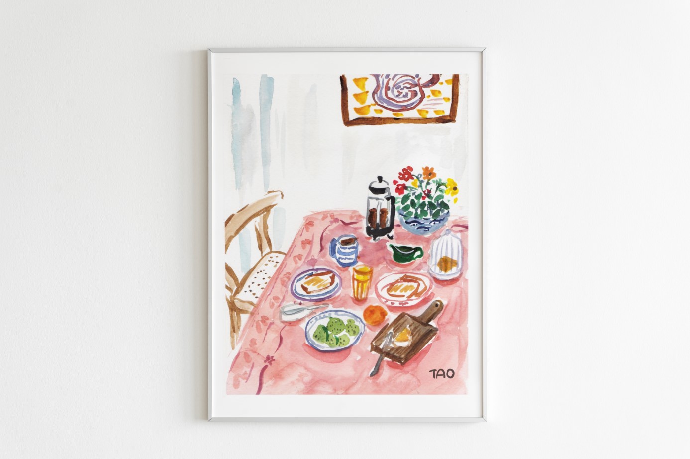 Tranh Tao A3 Still Life In Pink