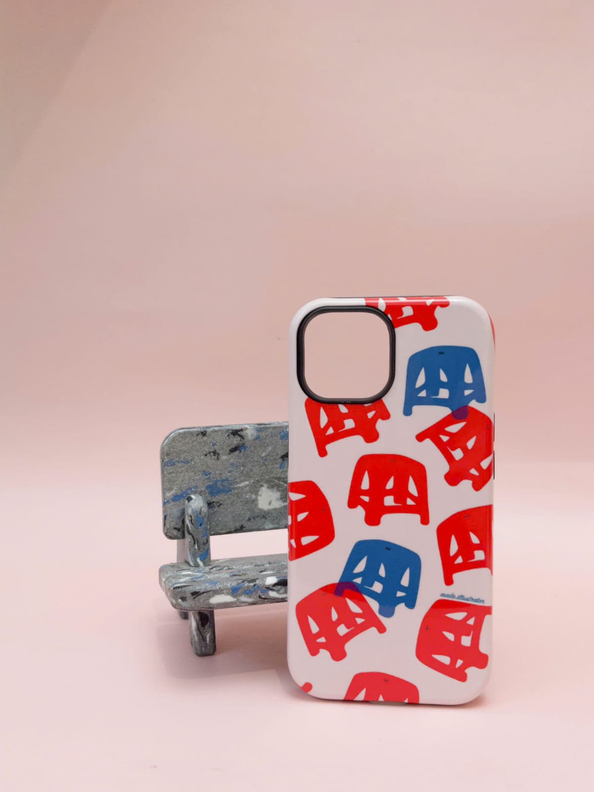 Ốp 16 ghế đỏ + xanh dương Mai Lê