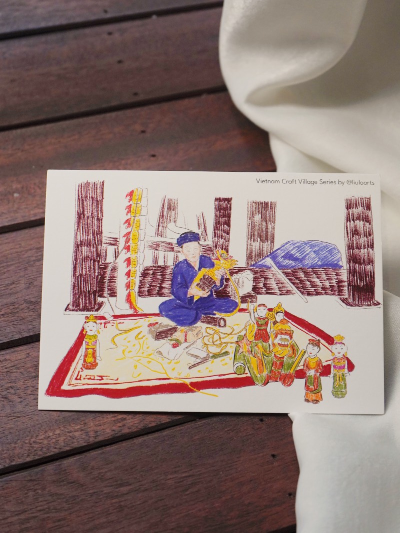 Tranh Làng Nghề Nhân Hoà Líu Lô