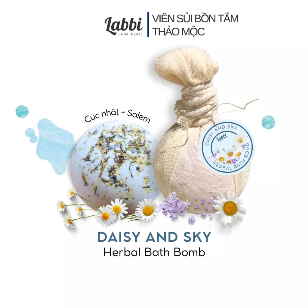 DAISY AND SKY Viên sủi thảo mộc HERBAL BATH BOMB Labbi