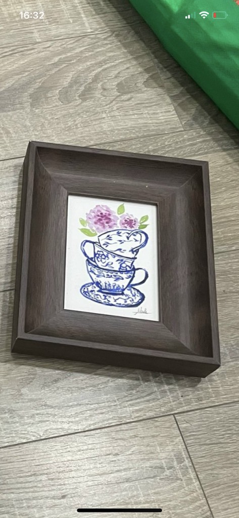 Tranh gốc maile 3 chén