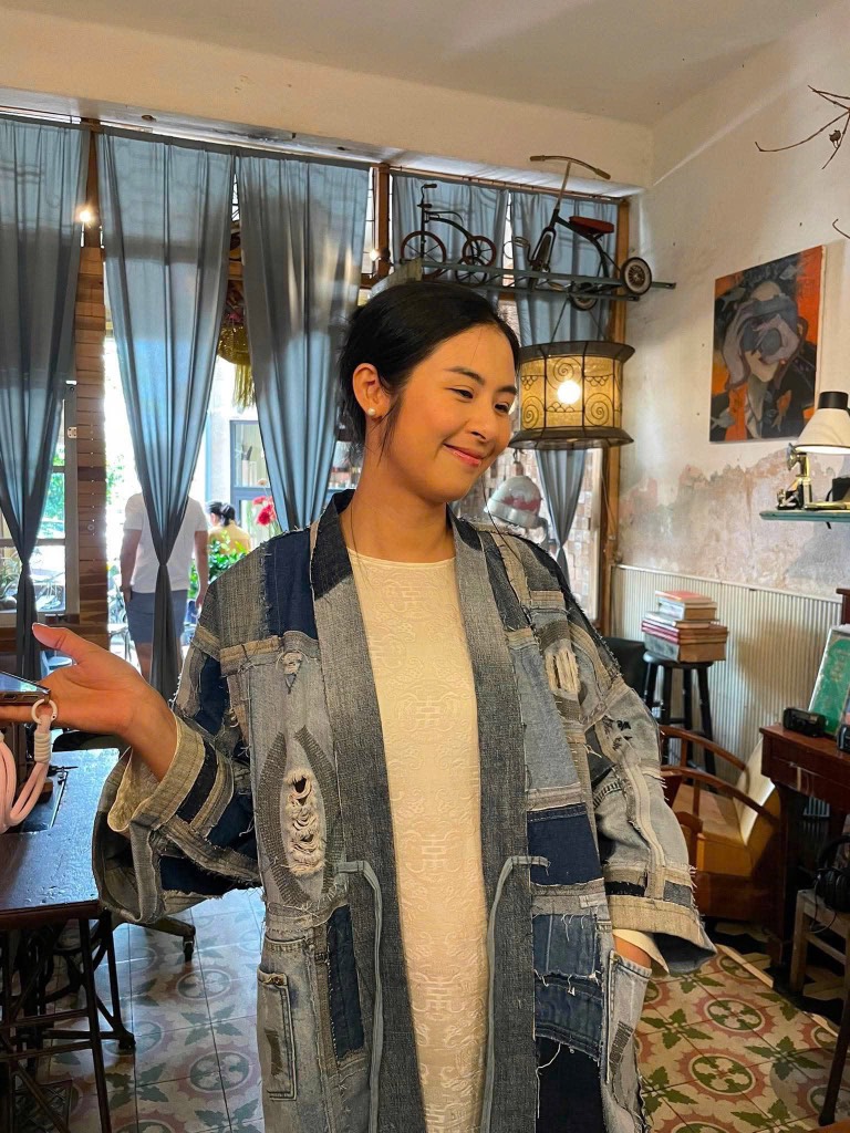 Áo ghép Nhật 1.150k T9/26 Chế Upcycled Clothing